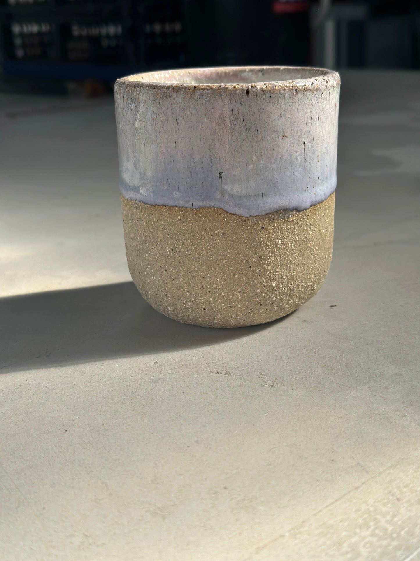 Pink/purple ceramic mug